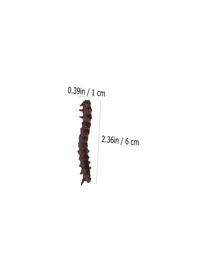 IMIKEYA 24pcs Plastic Caterpillar Figurines - Realistic Fake Worms for Halloween Decor and Play - Image 2